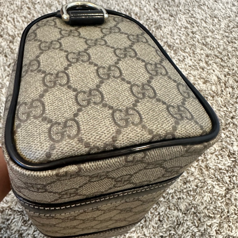 Gucci Beige and Black GG Coated Canvas Small Joy Boston Bag - Picture 6 of 10